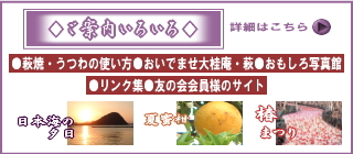萩焼窯元ネットショップ大桂庵-ご案内いろいろ