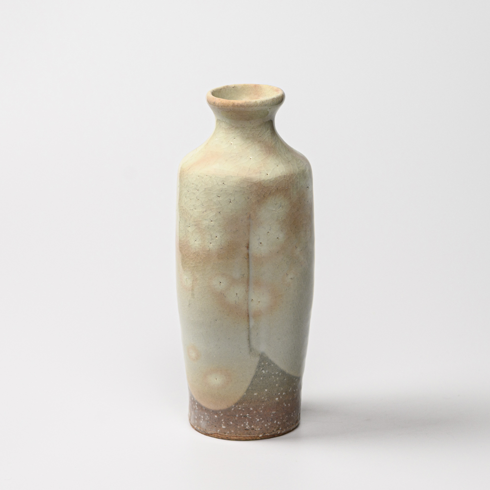 萩焼(伝統的工芸品)花入御本手撫肩衝
