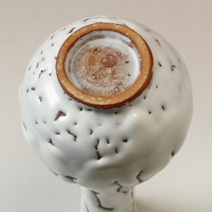 萩焼(伝統的工芸品)花入鬼白松下蕪