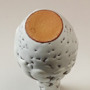 萩焼(伝統的工芸品)花入鬼白松曽呂利