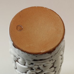 萩焼(伝統的工芸品)花入鬼白松徳利形耳付