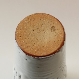 萩焼(伝統的工芸品)花入鬼白松円錐形桂
