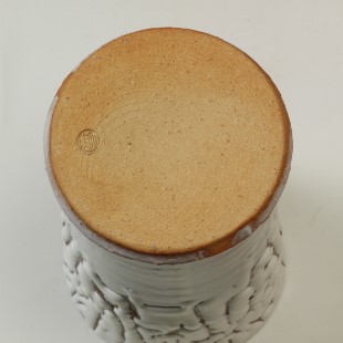 萩焼(伝統的工芸品)花入小鬼白松竹形