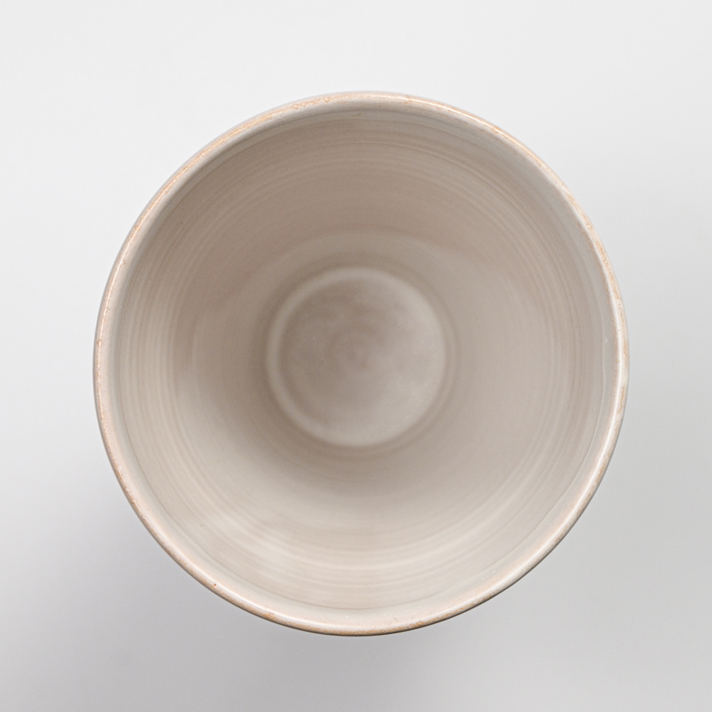 萩焼(伝統的工芸品)花入広口白姫呉器