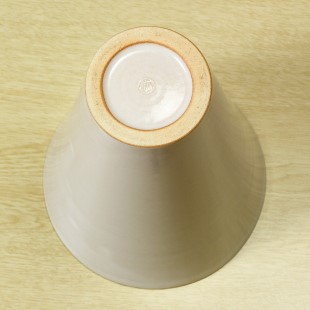 萩焼(伝統的工芸品)花入広口白姫末広