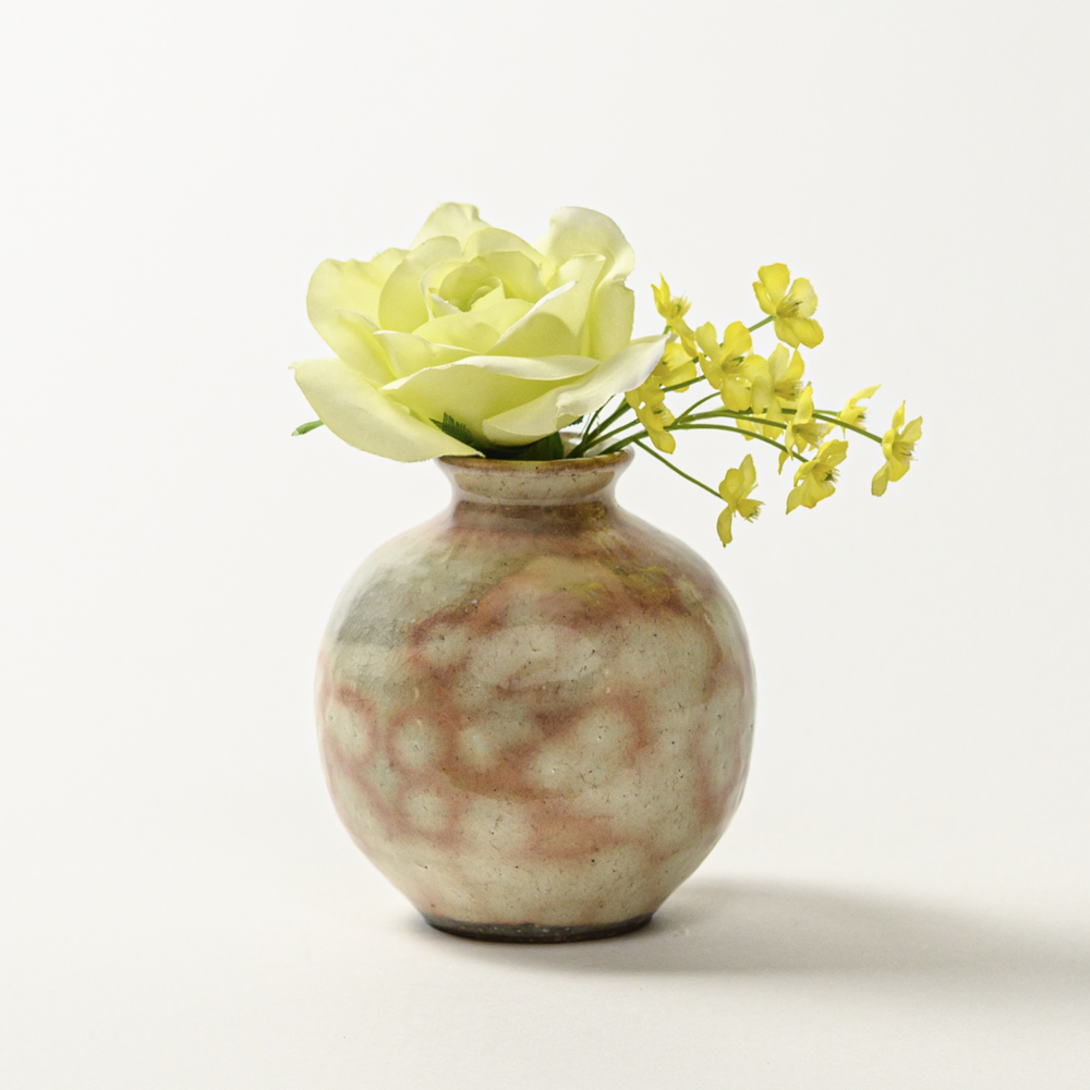 萩焼(伝統的工芸品)ミニ花入御本手丸