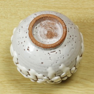 萩焼(伝統的工芸品)ミニ花入鬼白松丸丸