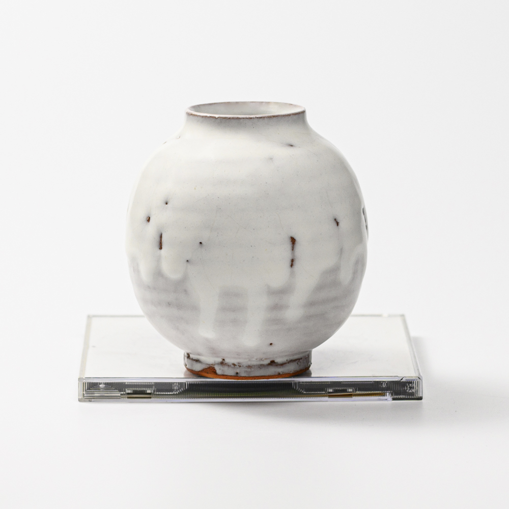 萩焼(伝統的工芸品)ミニ花入鬼白竹丸