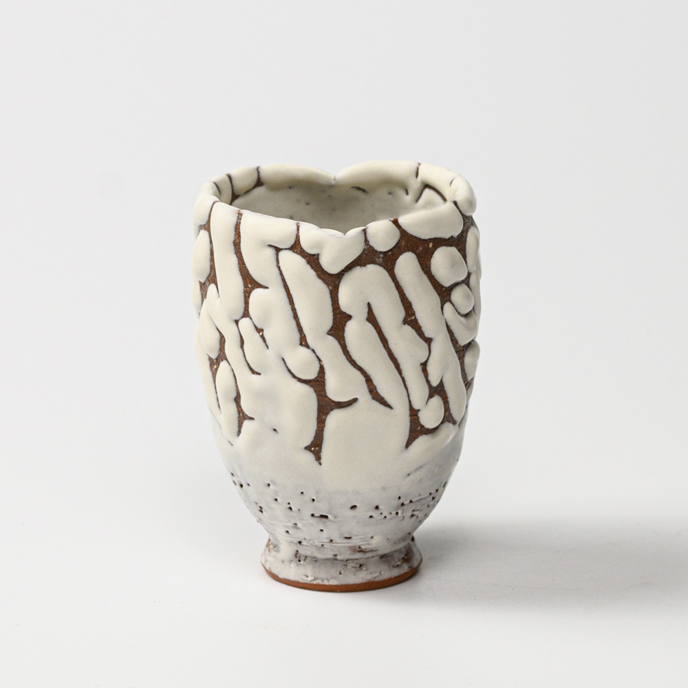 萩焼(伝統的工芸品)ミニ花入鬼白松呉器桂