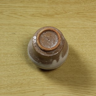 萩焼(伝統的工芸品)ミニ花入白萩掛分け瓶子
