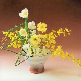 萩焼(伝統的工芸品)コンポート白萩掛分け四つ葉高付