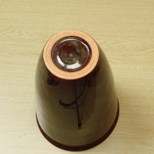 萩焼(伝統的工芸品)花器鉄赤釉呉器肩衝