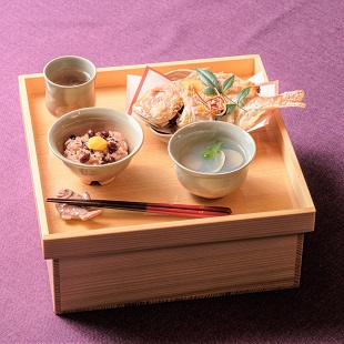 萩焼(伝統的工芸品)お食い初め膳刷毛姫「箱入り娘」塗り箱入り