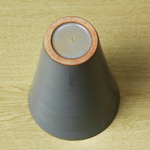 萩焼(伝統的工芸品)花入広口淡青釉末広
