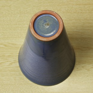 萩焼(伝統的工芸品)花入広口青釉末広