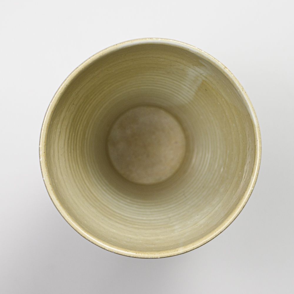 萩焼(伝統的工芸品)花入広口わら緑呉器