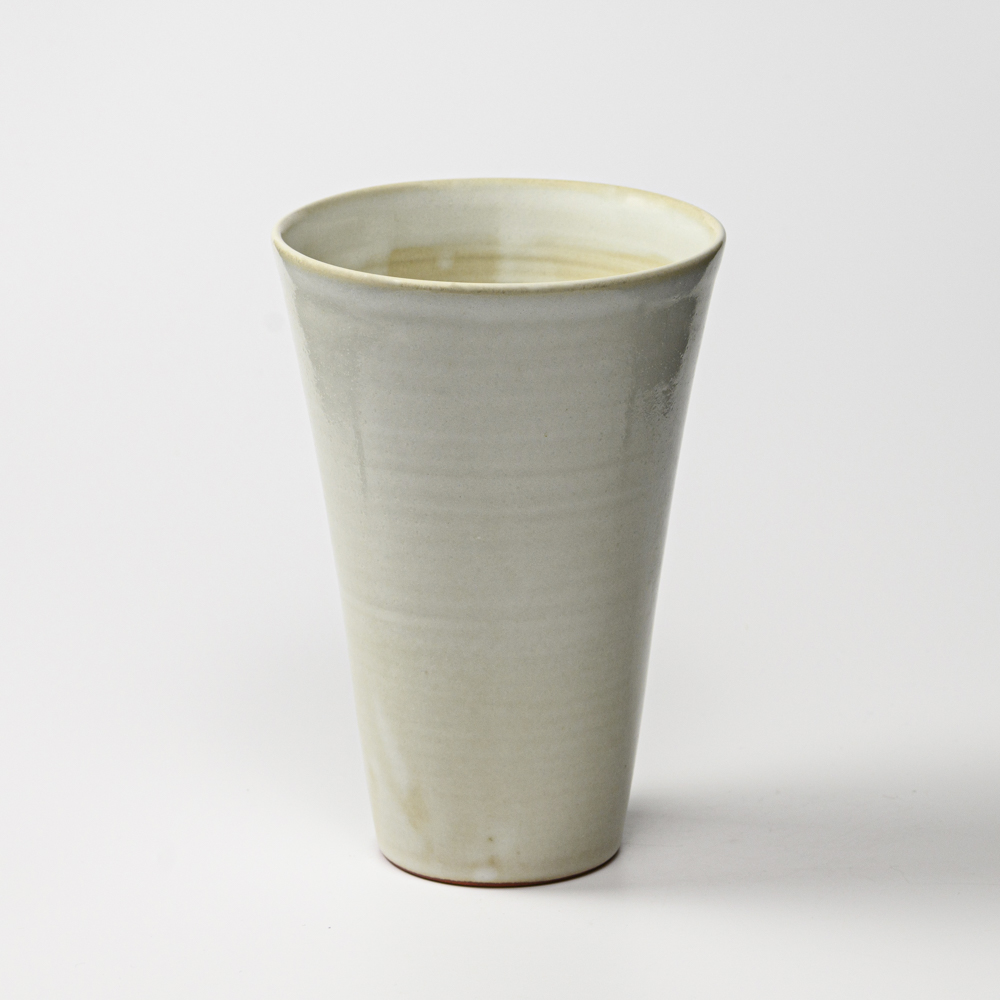 萩焼(伝統的工芸品)花入広口姫わら末広