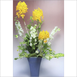 萩焼(伝統的工芸品)花入広口青釉四方