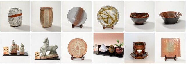 萩焼(伝統的工芸品)装飾作品のイメージ