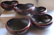 第38回山口伝統工芸展・樋口大桂【鉄釉組鉢】