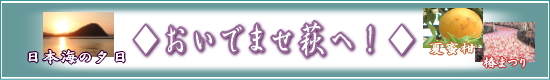 おいでませ萩へ-萩の地図